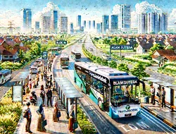 rute bus transjabodetabek blok m alam sutera