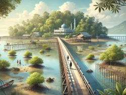 Pulau Cangkir Kronjo Tangerang Perpaduan Religi dan Keindahan Alam Pesisir
