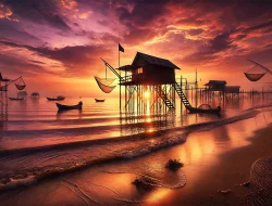 Tanjung Kait Beach Tangerang Surga Sunset dan Wisata Kuliner Laut