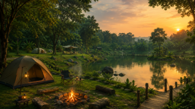 Camping Ground Tangerang Selatan Kp Wisata Keranggan Jadi Destinasi Favorit Liburan Alam Dekat Kota