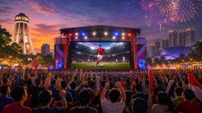 Nobar Piala Dunia Tangerang 2026 Jadi Magnet Ribuan Penggemar Sepak Bola Saat Turnamen Memanas