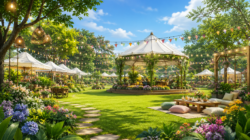 Pesta Kebun The Breeze Kabupaten Tangerang Jadi Destinasi Kuliner Favorit Dengan Konsep Taman Modern