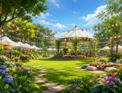Pesta Kebun The Breeze Kabupaten Tangerang Jadi Destinasi Kuliner Favorit Dengan Konsep Taman Modern