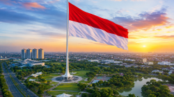 Bendera Merah Putih 81 Meter Tangerang Semarakkan Momentum Kemerdekaan RI 2026