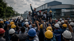 Buruh Tangerang Tuntut Pesangon Rp50 Miliar Pemerintah Siapkan Eksekusi Aset PT Jabatex