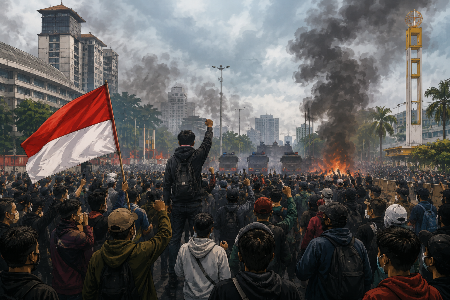 Demo 27 Agustus di Tangerang