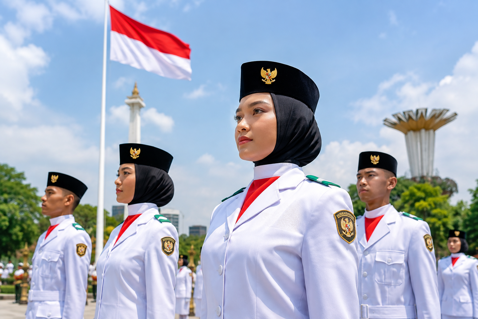 Paskibraka Tangerang Jelang HUT Kemerdekaan