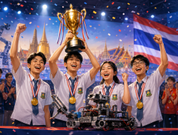 Pelajar Tangerang Juara Robotik Thailand Bawa Pulang Dua Penghargaan Internasional