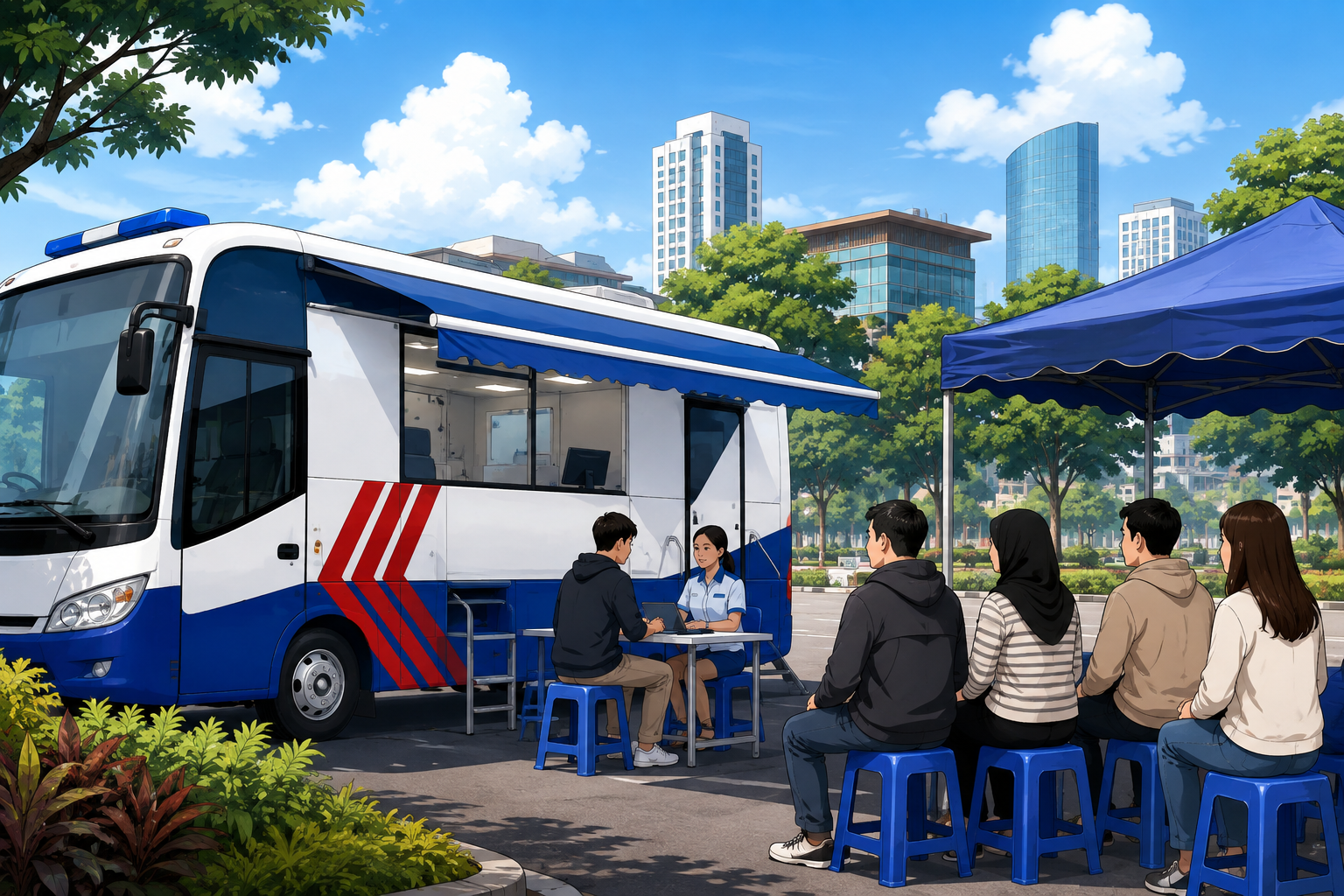 SIM Keliling Tangsel Jumat 21 Agustus