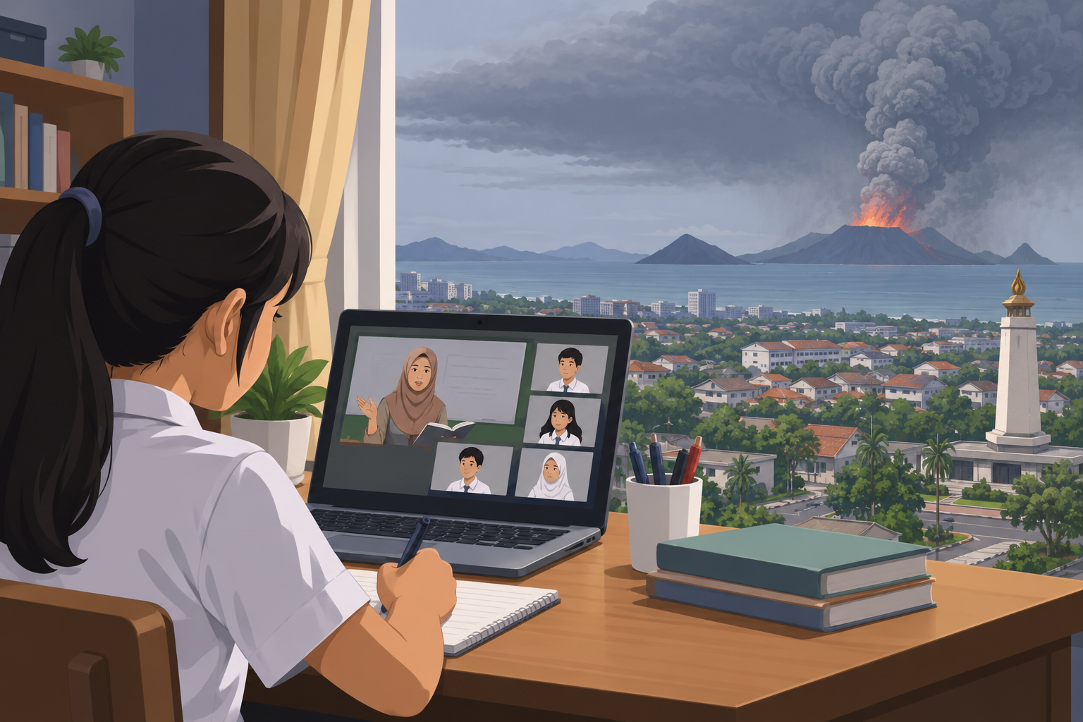Sekolah Tangerang Masih PJJ Akibat Krakatau