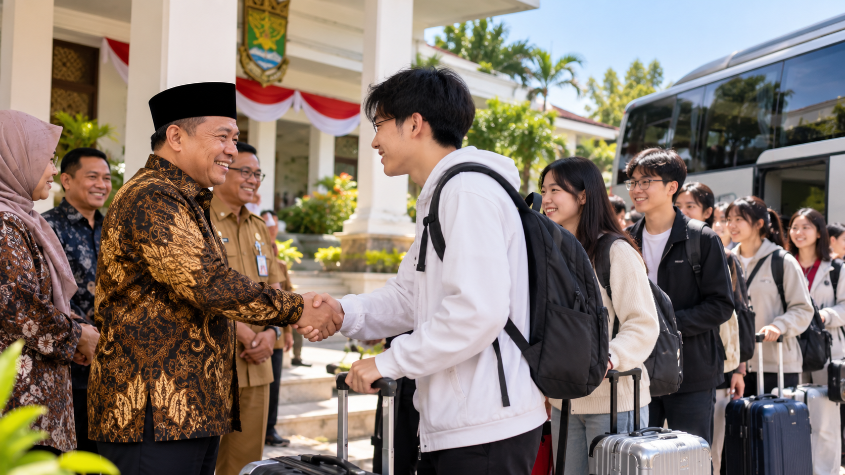 Bupati Tangerang Lepas Mahasiswa Tiongkok